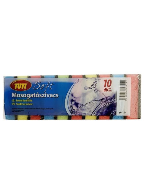 TUTI Mosogatószivacs, 10 db, TUTI "Soft"