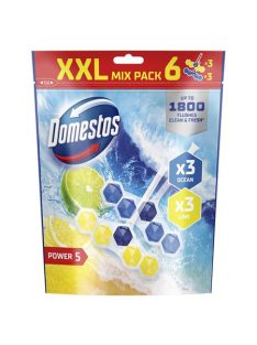   DOMESTOS WC frissítő blokk, 6 db-os, DOMESTOS "Power 5", óceán és lime