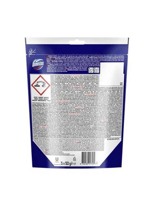 DOMESTOS WC frissítő blokk, 6 db-os, DOMESTOS "Power 5", óceán és lime