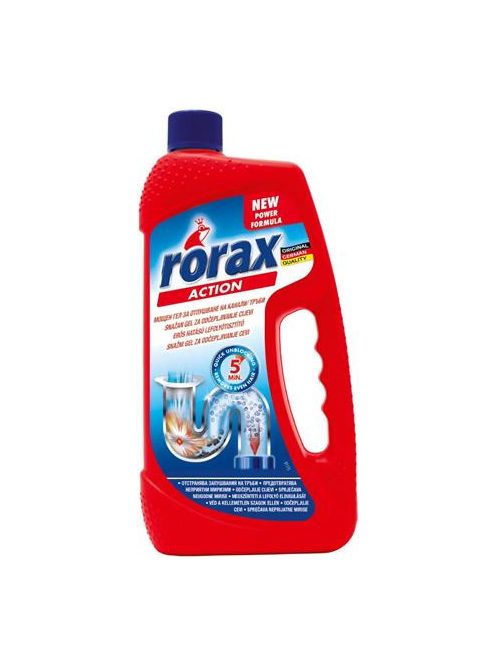 RORAX Lefolyótisztító gél, 1000 ml, RORAX