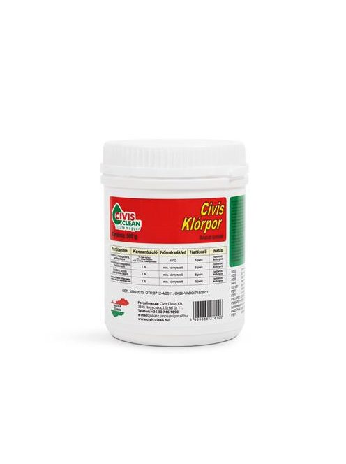 CIVIS CLEAN Klórpor, 500 g, CIVIS CLEAN