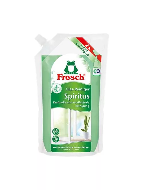 FROSCH Ablaktisztító, spiritusszal, 950 ml, utántöltő, FROSCH