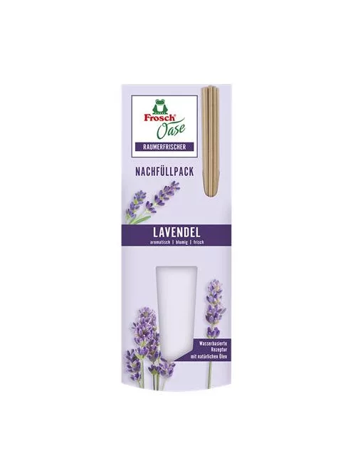 FROSCH Légfrissítő, 90 ml, utántöltő, FROSCH "Oase", levendula