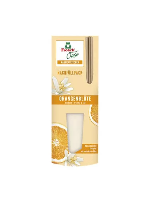 FROSCH Légfrissítő, 90 ml, utántöltő, FROSCH "Oase", narancs