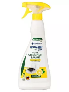   HEITMANN Vízkőoldó spray, citromsavval, 500 ml, HEITMANN "Pure"