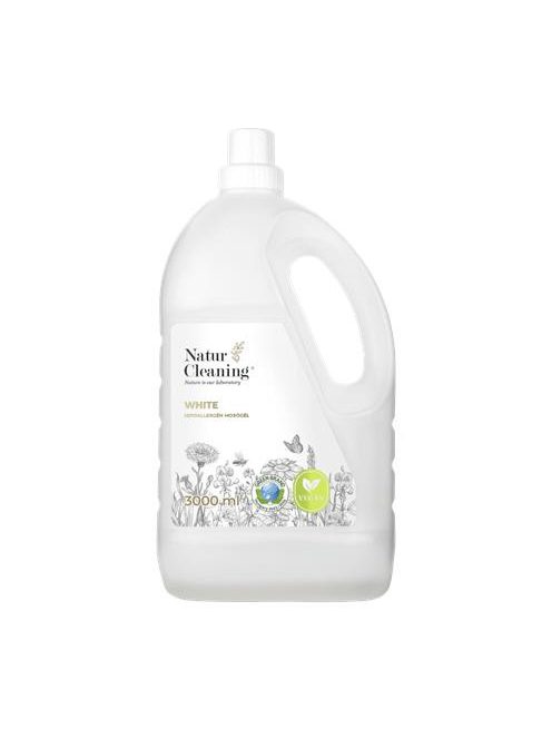 NATURCLEANING Mosógél, hipoallergén, fehér ruhákhoz, 3 l, NATURCLEANING "White"