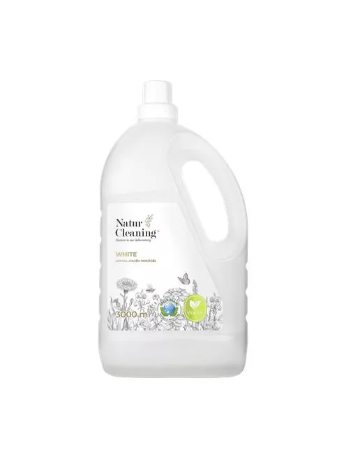NATURCLEANING Mosógél, hipoallergén, fehér ruhákhoz, 3 l, NATURCLEANING "White"