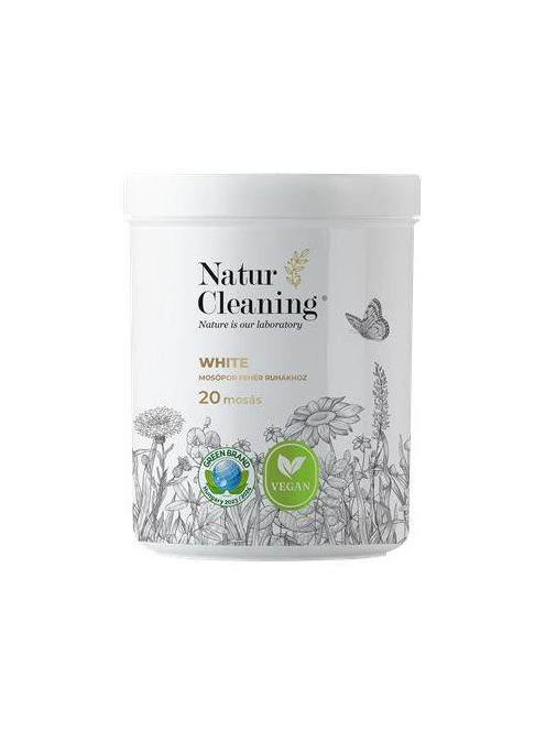 NATURCLEANING Mosópor, fehér ruhákhoz, 1 kg, NATURCLEANING "White"