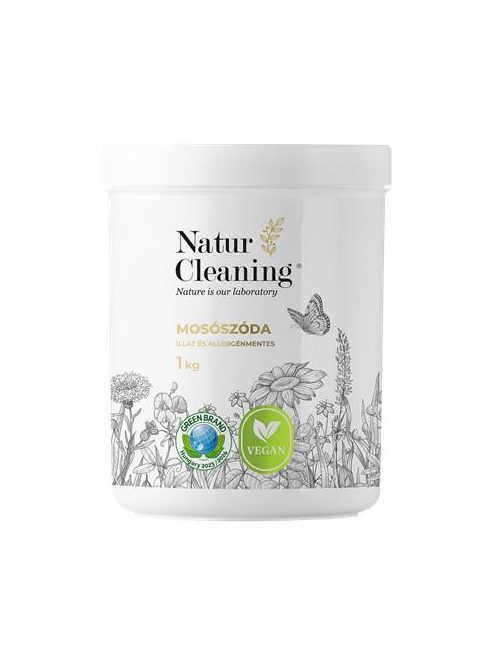 NATURCLEANING Mosószóda, illat- és allergénmentes, 1 kg, NATURCLEANING