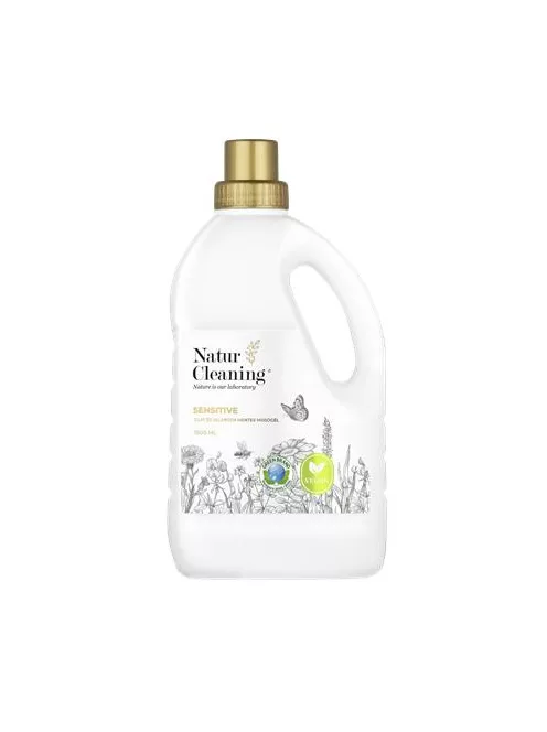 NATURCLEANING Mosógél, illat- és allergénmentes, 1,5 l, NATURCLEANING "Sensitive"