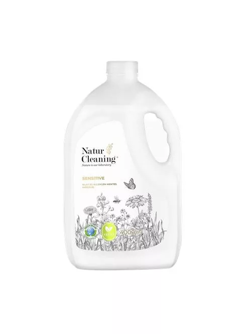 NATURCLEANING Mosógél, illat- és allergénmentes, 4 l, NATURCLEANING "Sensitive"