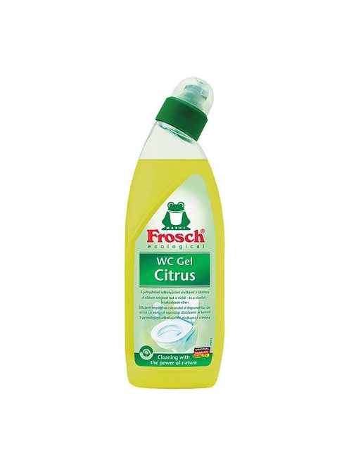 FROSCH WC tisztítógél, 750 ml, FROSCH, citrus