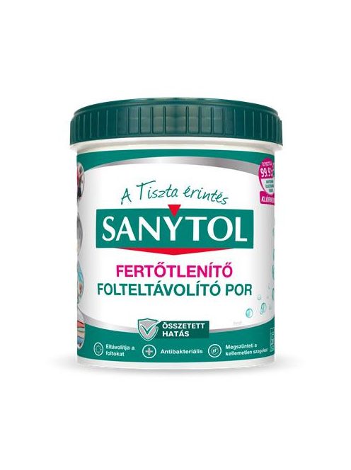 SANYTOL Folteltávolító- és fertőtlenítő por, 450 g, SANYTOL