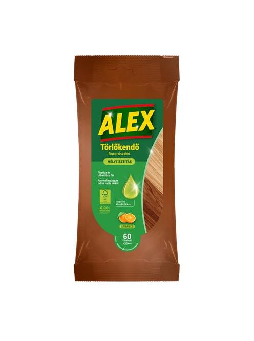 ALEX Nedves törlőkendő bútorokhoz, ALEX, 30 db