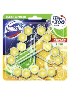   DOMESTOS WC frissítő blokk, 3 db-os, DOMESTOS "Power 5", lime
