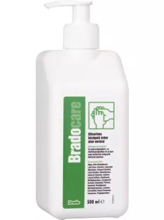   BRADO Kézápoló krém, munkavédelmi, glicerines, pumpás, 500 ml, BRADOCARE, aloe vera