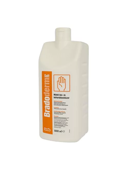BRADO Kézfertőtlenítőszer, műtéti, 1 l, BRADODERM "Soft"