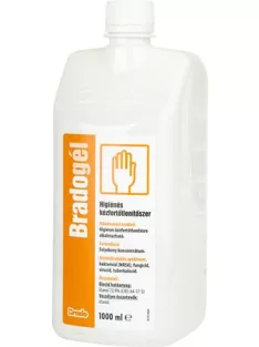 BRADO Kézfertőtlenítő gél, alkoholos, 1 l, BRADOGÉL