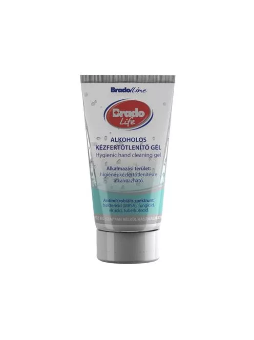 BRADO Kézfertőtlenítő gél, tubusos, 50 ml, BRADOLIFE