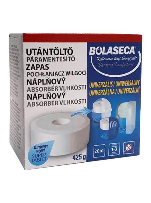 BOLASECA Páramentesítő utántöltő tabletta, 425 g, BOLASECA, lyukas