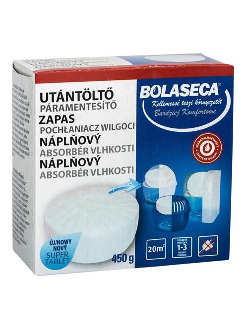 BOLASECA Páramentesítő utántöltő tabletta, 450 g, BOLASECA, neutrál