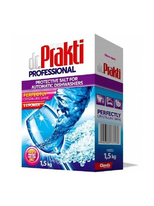 DR PRAKTI Mosogatógép vízlágyító só, 1,5 kg, DR PRAKTI