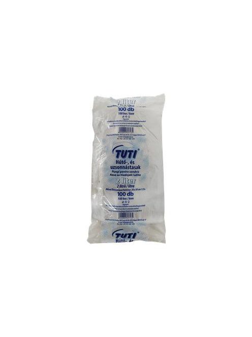 TUTI Hűtő- és uzsonnástasak, 2 l, 100 db, 20 x 30 cm, 9 µ, TUTI