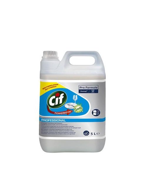 CIF Gépi mosogatószer, kemény vízhez, 5 l, CIF "Pro Formula"