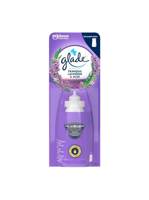 GLADE Illatosító készülék utántöltő, 18 ml, GLADE by brise "Sense&Spray, levendula