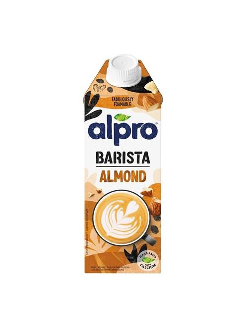 ALPRO Növényi ital, dobozos, 0,75 L, ALPRO "Barista", mandula