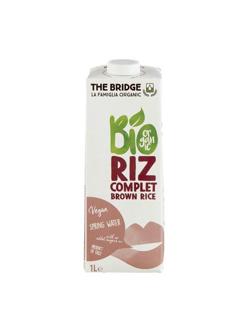 THE BRIDGE Növényi ital, bio, dobozos, 1 l, THE BRIDGE, barna rizs
