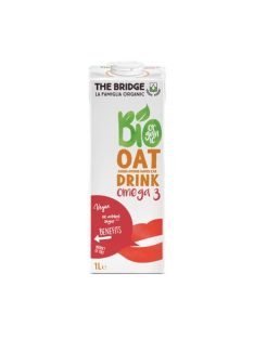   THE BRIDGE Növényi ital, gluténmentes, bio, dobozos, 1 l, THE BRIDGE, Omega 3, zab