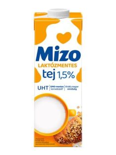 MIZO Tartós tej, dobozos, laktózmentes, 1,5%, 1 l, MIZO