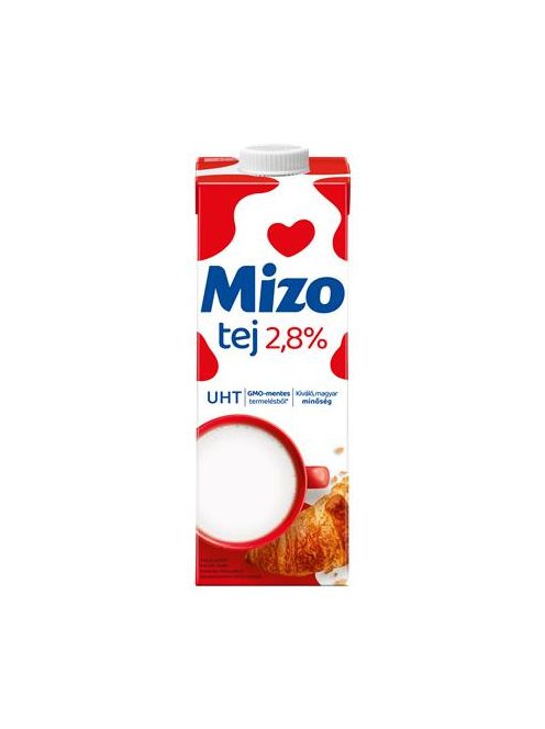 MIZO Tartós tej, visszazárható dobozban, 2,8%, 1 l, MIZO