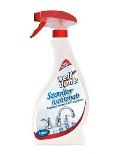   WELL DONE Szaniter tisztító hab, szórófejes, 0,75 l, WELL DONE