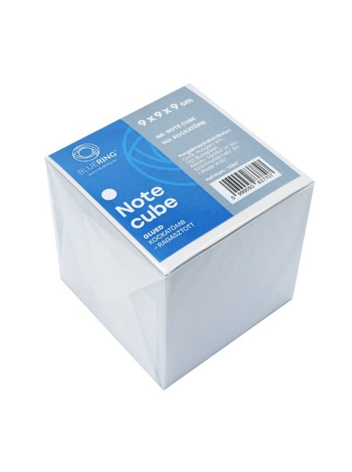 Kockatömb ragasztott 9x9x9cm, Bluering® fehér