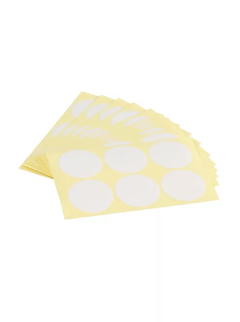 Etikett címke, 30mm, körcímke 60 db/csomag Bluering® fehér