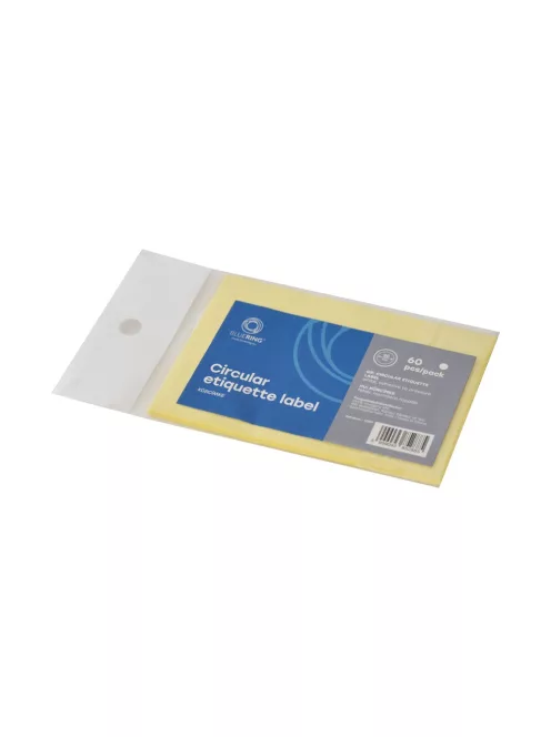 Etikett címke, 30mm, körcímke 60 db/csomag Bluering® fehér