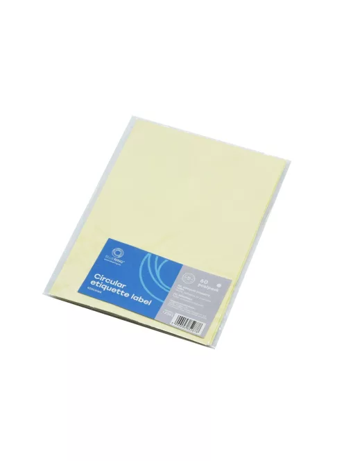 Etikett címke, 40mm, körcímke 60 db/csomag Bluering® fehér