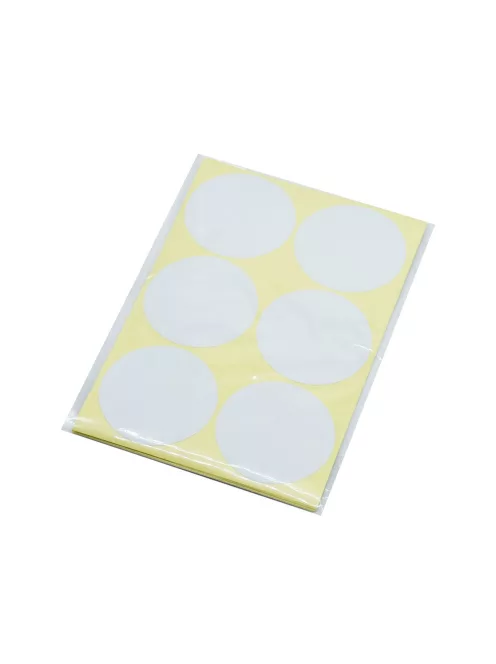 Etikett címke, 50mm, körcímke 60 db/csomag Bluering® fehér