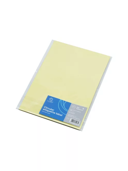 Etikett címke, 50mm, körcímke 60 db/csomag Bluering® fehér