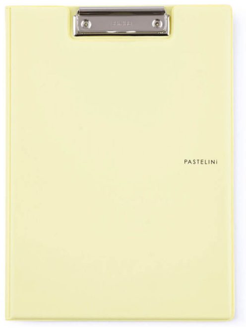 Felírótábla, fedeles, A/4, PVC, PASTELINI, pasztell sárga