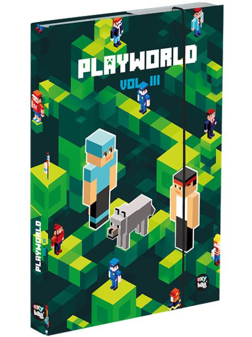 Minecraft mintás füzetbox A/5, playworld III.