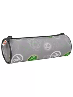   LEGO Tolltartó, henger alakú, cipzáras, LEGO "Ninjago Elemental Master of Energy", szürke-mintás