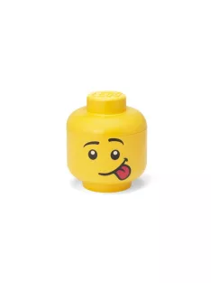 LEGO Tárolódoboz, fej, kicsi, LEGO, Silly