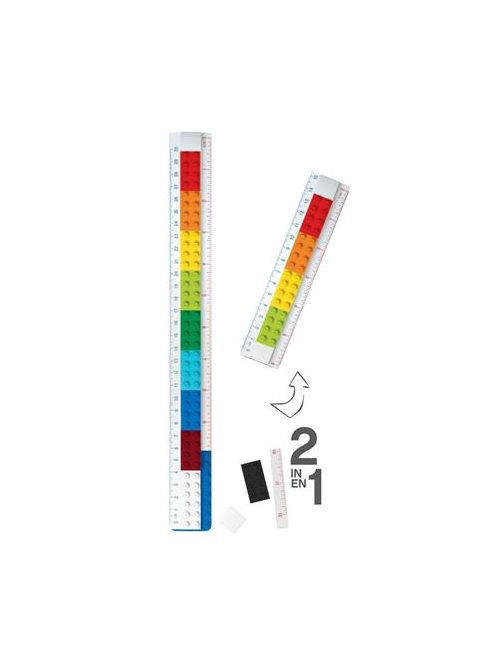 LEGO Vonalzókészlet, 2 darabos, mini figurával, LEGO