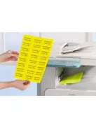 Etikett címke, 99,1 x38,1mm, visszaszedhető, neon 14 címke/ív, 25 ív/doboz, Avery sárga