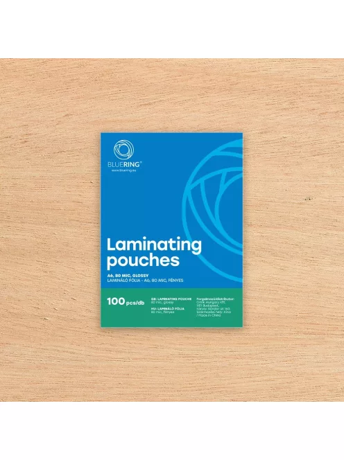 Lamináló fólia A6, 80 micron 100 db/doboz, Bluering®