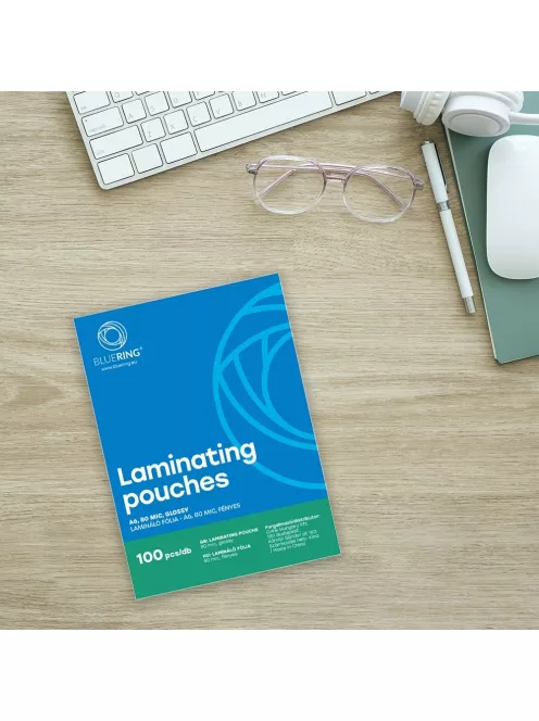 Lamináló fólia A6, 80 micron 100 db/doboz, Bluering®