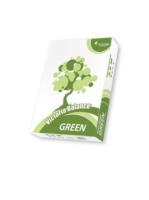 VICTORIA PAPER Másolópapír, újrahasznosított, A4, 80 g, VICTORIA PAPER "Balance Green"